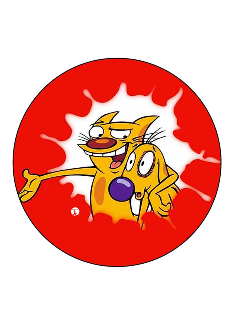 Catdog Printed Mouse Pad Multicolour
