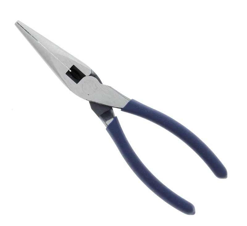 Ideal Industries IDEAL Electrical 35-038 Long Nose Plier – 8.5 in., Pliers with Dipped Grip Handles, Cutter, Serrated Jaws - Image 2