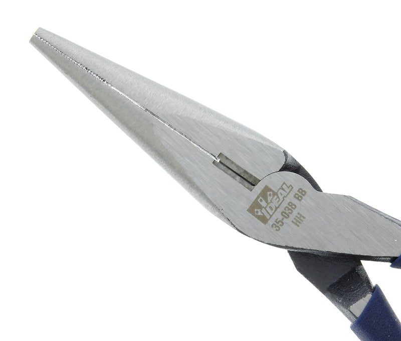 Ideal Industries IDEAL Electrical 35-038 Long Nose Plier – 8.5 in., Pliers with Dipped Grip Handles, Cutter, Serrated Jaws - Image 5