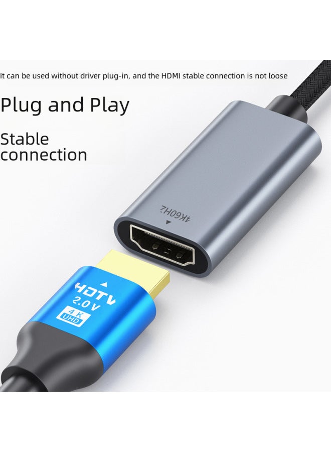 نيوترل نوع C إلى HDMI أنثى 4K للهاتف المحمول وجهاز الكمبيوتر مع كابل شاشة من HDMI إلى نوع C - Image 4