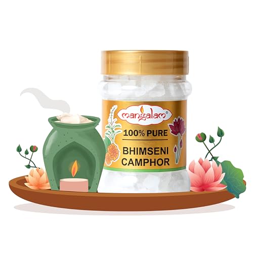 MANGALAM Bhimseni Camphor 100g Jar - Pack Of 1 | 100% Pure | For Puja, Aromatherapy & Air Freshener | Sweet Fragrance - Image 2