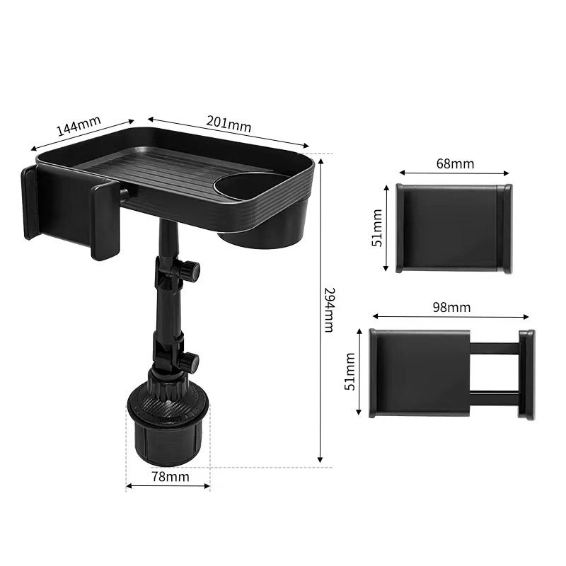 New Car Dinner Plate Tray Cup Holder Car Central Control Water Cup Holder Storage Rack Car Tray Storage Dinner Plate - Image 5
