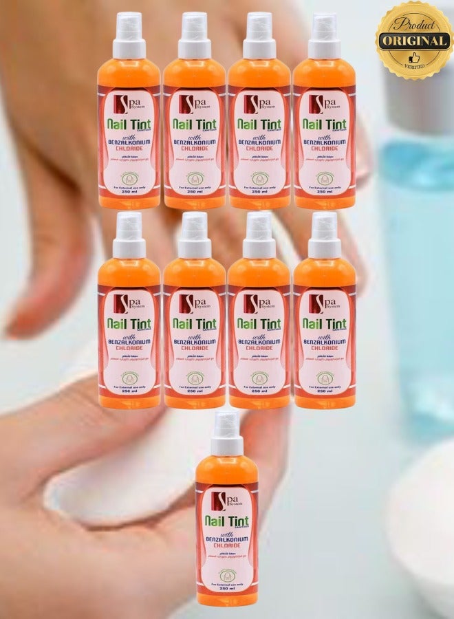 سبا سيستم 9 قطع صبغة أظافر بكلوريد البنزالكونيوم للاستخدام الخارجي فقط 250 مل - Image 1