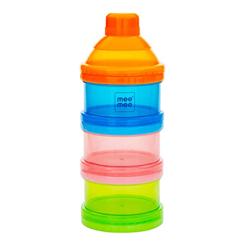 Mee Mee Multi Storage Milk Powder & Food Container | Travel Friendly Baby Food Box | Compact & Light Weight | Baby Food Milk Powder Storage (Multicolor) - Image 1