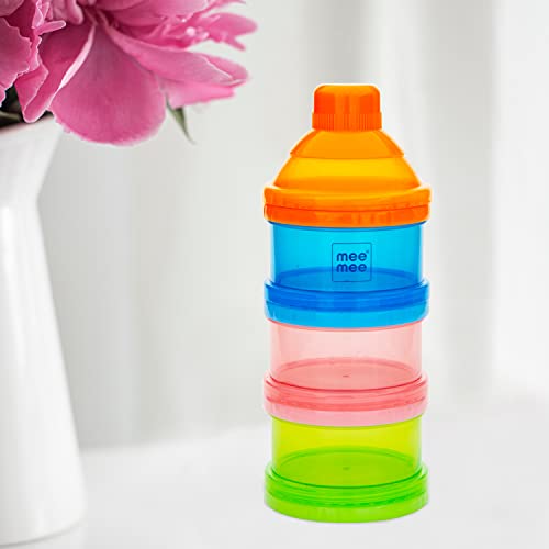 Mee Mee Multi Storage Milk Powder & Food Container | Travel Friendly Baby Food Box | Compact & Light Weight | Baby Food Milk Powder Storage (Multicolor) - Image 2