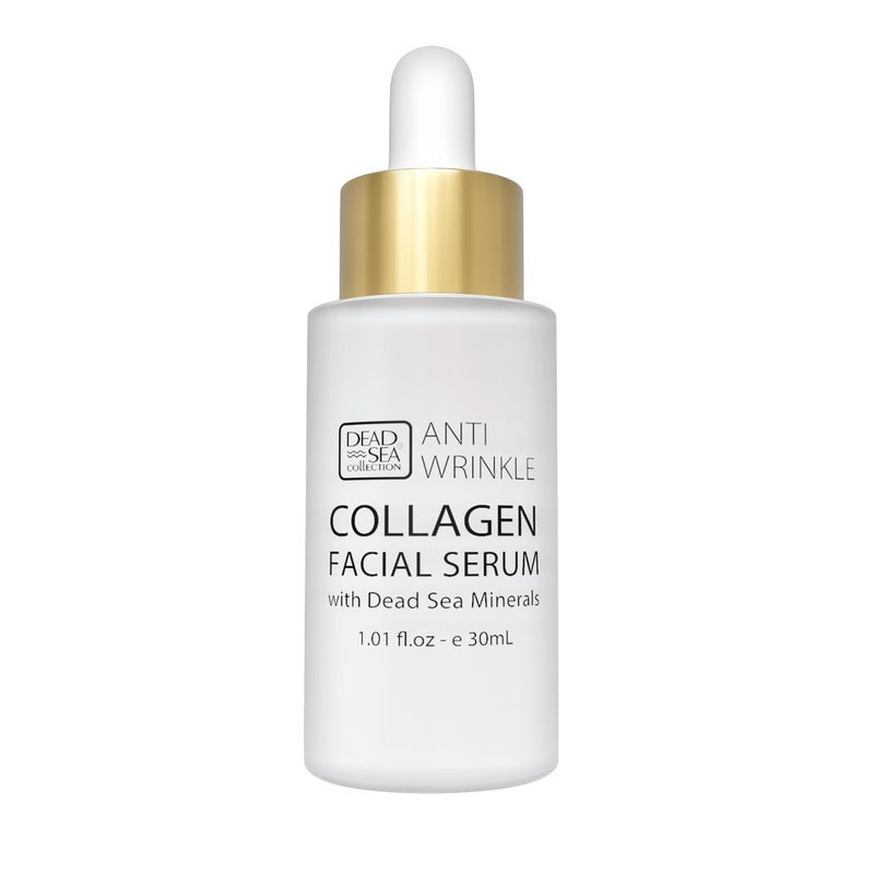 Dead Sea Collection Serum for Face with 3X Collagen Dead Sea Minerals and Vitamin E Anti Aging Nourishing Skin Care Moisturizer to Reduce Wrinkles 101 fl oz