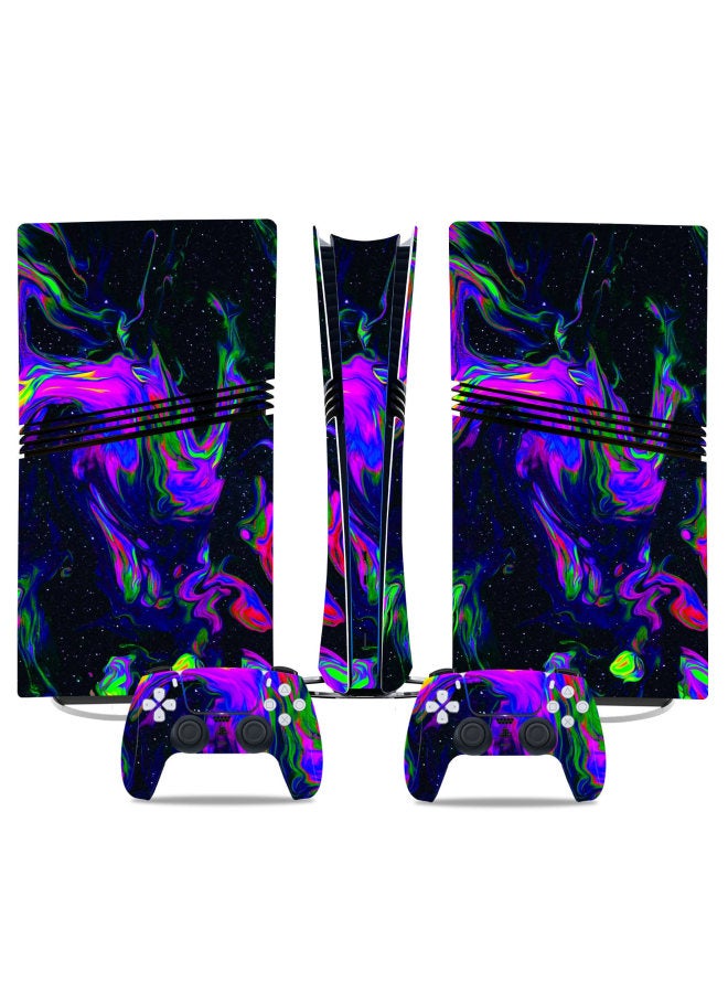 PS5 Pro Sticker Game Machine Protector Color Sticker Sticker Cartoon Sticker Skin Sticker Pain Sticker-Color:TN-P5PDigital-0015 - Image 1