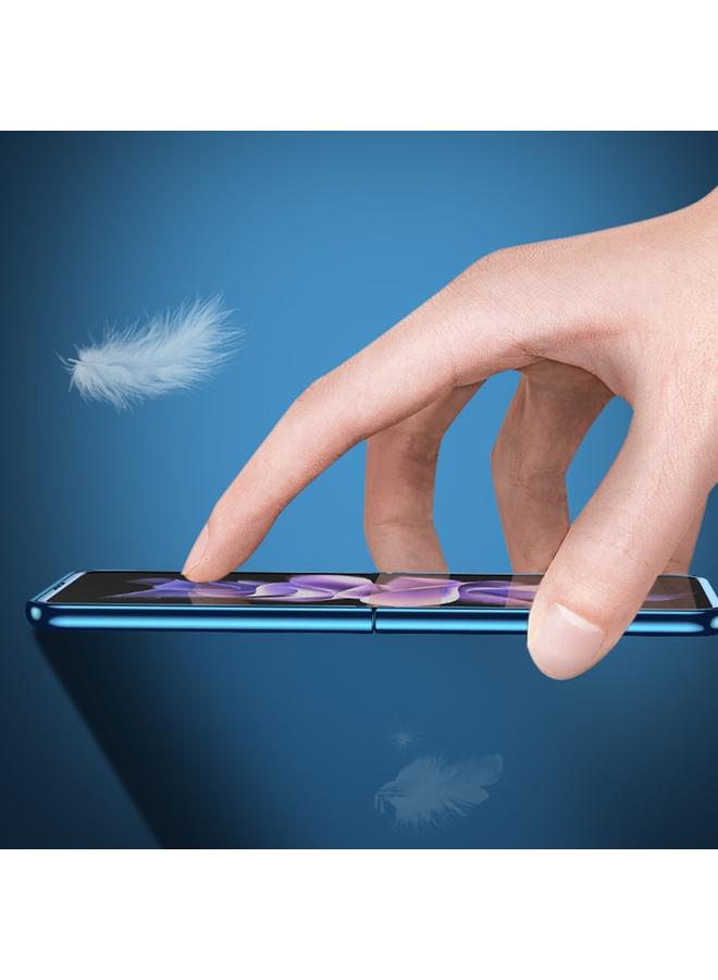 اس-توب جراب قابل للطي لهاتف Samsung Galaxy Z Fold4 مصنوع من الجلد العادي المطلي بالكهرباء - Image 5