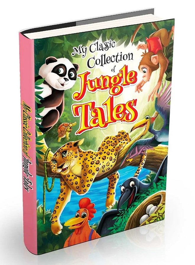 Fairy Tales and Jungle Tales for Kids Illustrated Padded Hardcover Story Book with Moral Lessons and Colorful Illustrations Montessori Creative Bedtime Reading and Perfect Gift