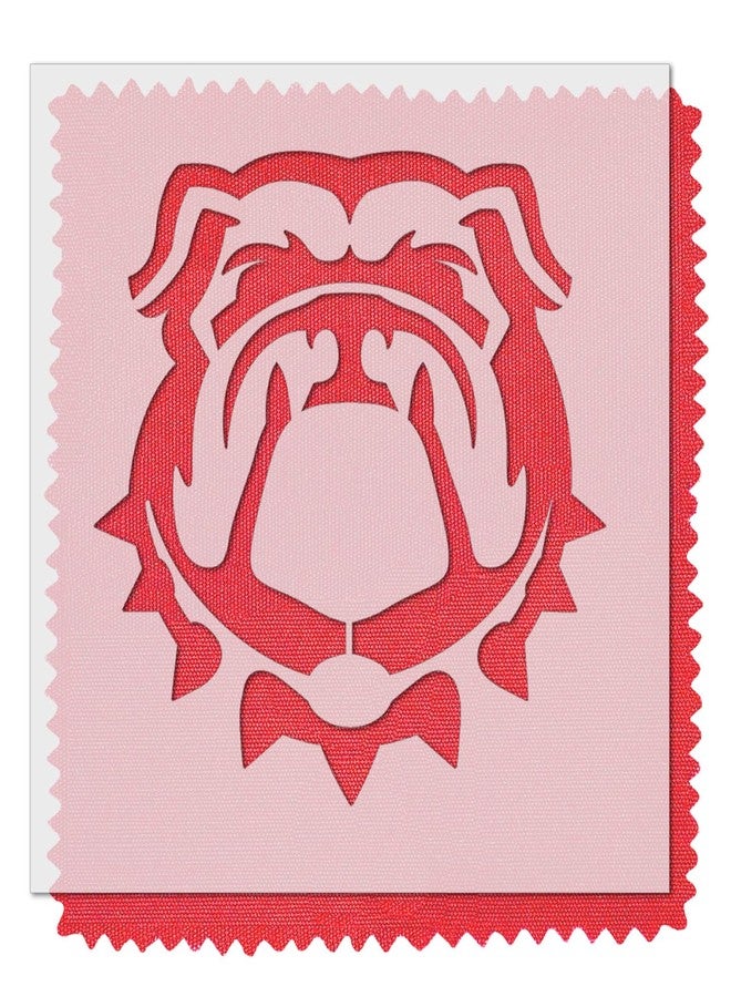 Stencil Stop استنسل شعار كلب فريق جورجيا بولدوجز - بلاستيك مايلر 14 مل - مرخص رسميًا (4 × 3.70 بوصة) - Image 1