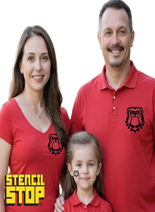 Stencil Stop استنسل شعار كلب فريق جورجيا بولدوجز - بلاستيك مايلر 14 مل - مرخص رسميًا (4 × 3.70 بوصة) - Image 5