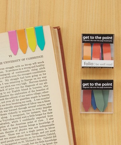 Folio Get to the Point Magnetic Bookmarks Earthtone Color Line Markers (1 Box of 20) - Image 3