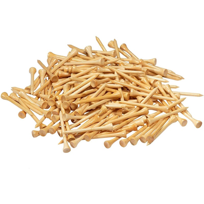 Juvale Juvale 300 Pack Bamboo Golf Tees in Bulk 2 34 inch Natural Wood Color - Image 1