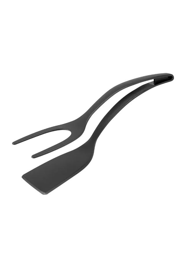 AKSONZ 2-in-1 Grip and Flip Spatula Tongs – Non-Stick Silicone Egg Flipper & Steak Turner, Heat Resistant Kitchen Tong for Pancakes, Omelets, and Toast, Ergonomic Cooking Utensil - Image 2