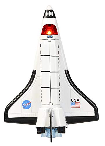 Playmaker Toys NASA USA Space Shuttle Die Cast 6" 1:400 Scale w/Light & Sound and Pullback Action - Image 5