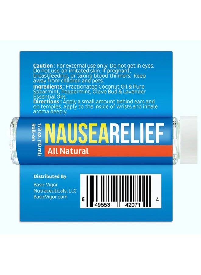 Basic Vigor Migrastil Nausea Ease Roll-On (10ml) - Quick Aid for Queasiness from Motion Sickness, Migraines, Chemo, etc. - Cruelty-Free & Vegan. Made in The USA.  - Image 2