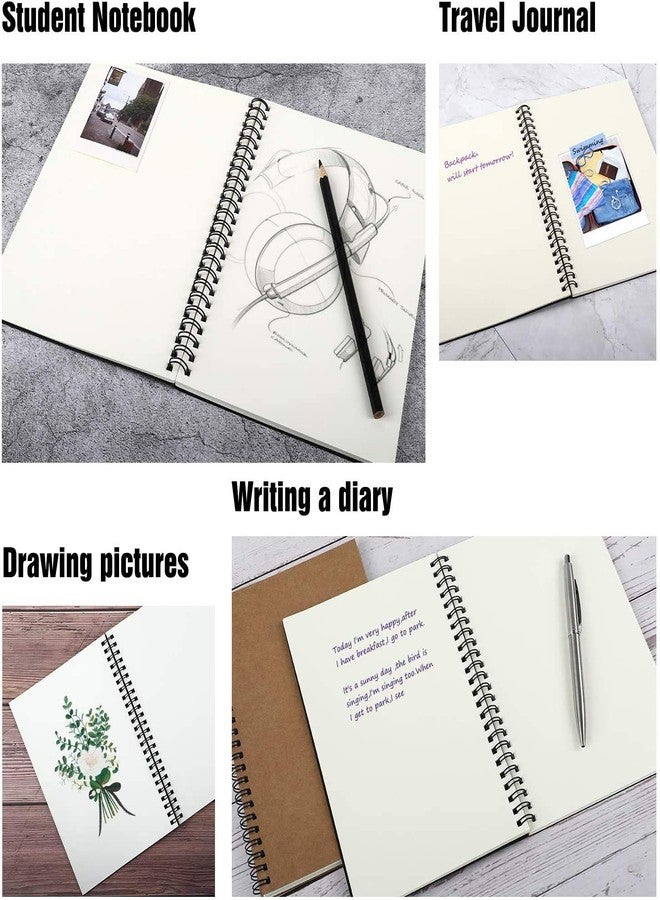 INNAXA Brown Kraft Wiro Notebook (Brown, A5) - Image 3