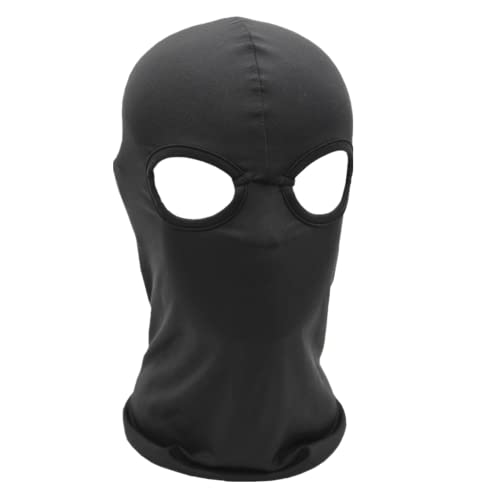 WYSUMMER Balaclava Face Mask, Women Men Thin Full Face Mask for Motorcycle Bike Hunting Cycling Cap Ski (2 Holes Black) - Image 1