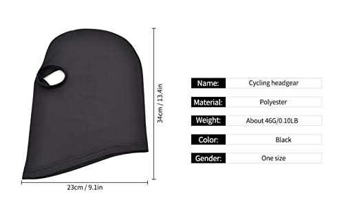 WYSUMMER Balaclava Face Mask, Women Men Thin Full Face Mask for Motorcycle Bike Hunting Cycling Cap Ski (2 Holes Black) - Image 2