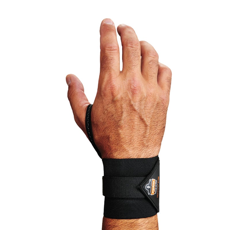 Ergodyne ProFlex 420 Wrist Wrap with Thumb Loop Black LargeXLarge