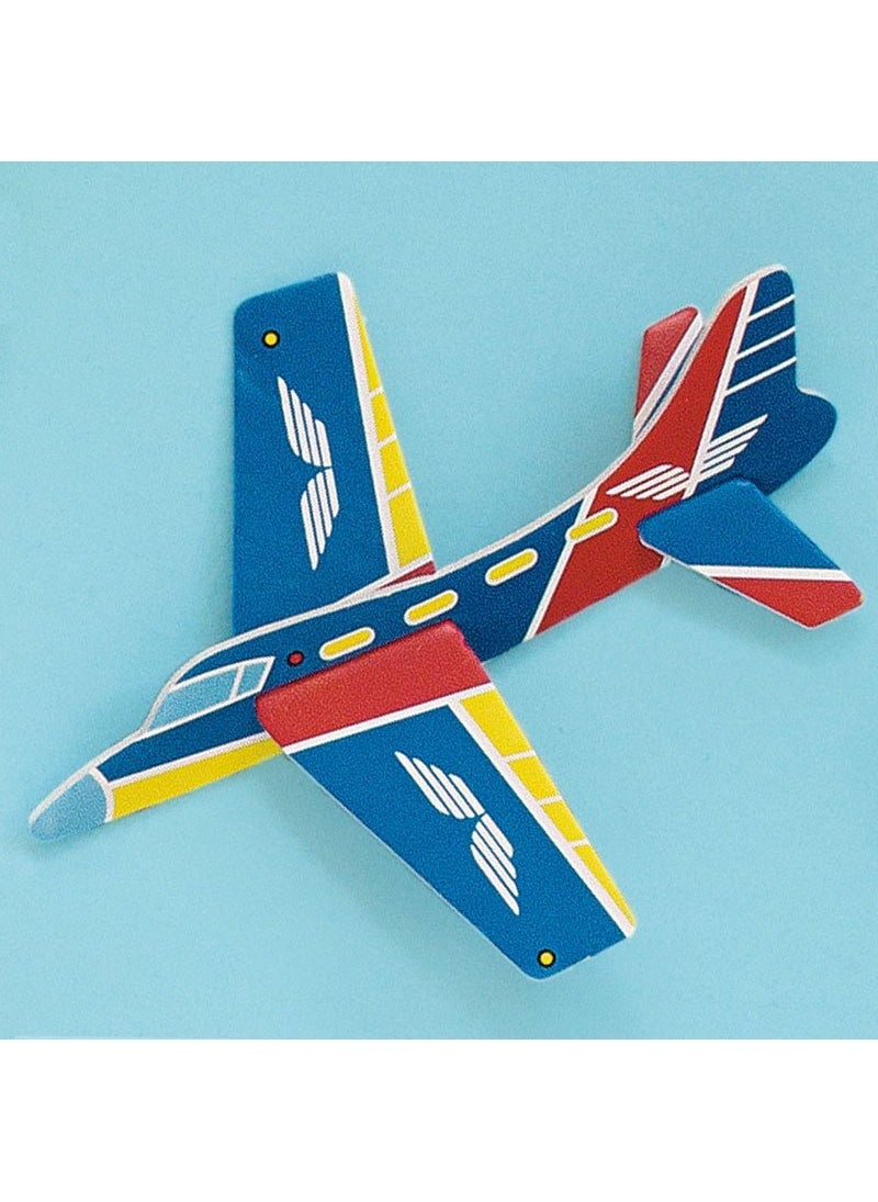 Unique Airplane Glider Toy Foam Multicolor 13cm 8-Pack DIY - Image 4