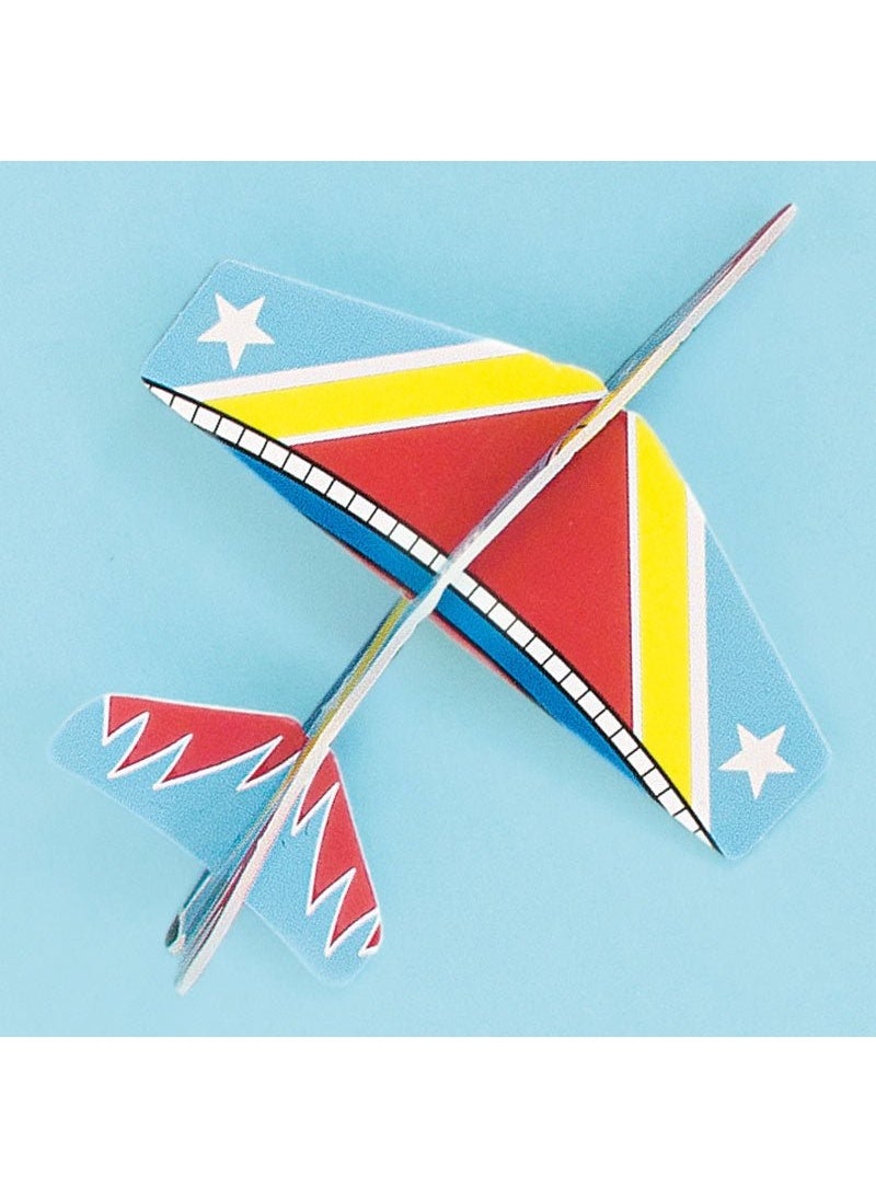 Unique Airplane Glider Toy Foam Multicolor 13cm 8-Pack DIY - Image 3