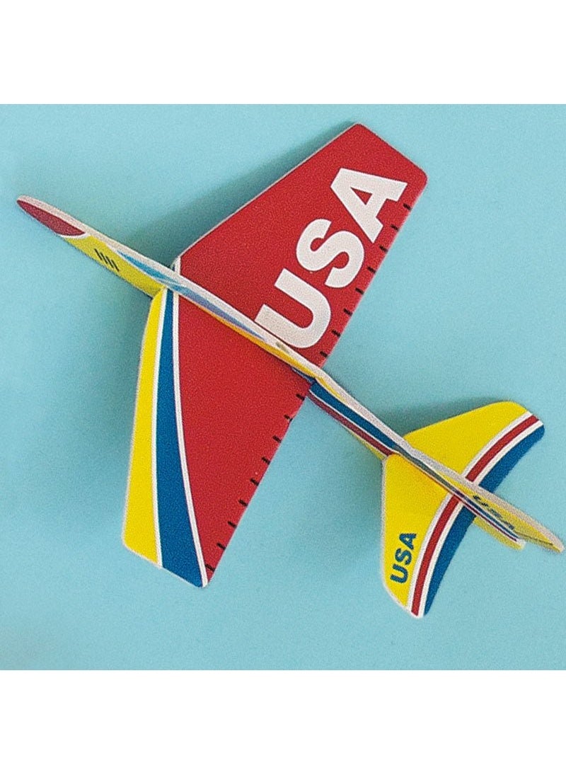 Unique Airplane Glider Toy Foam Multicolor 13cm 8-Pack DIY - Image 5