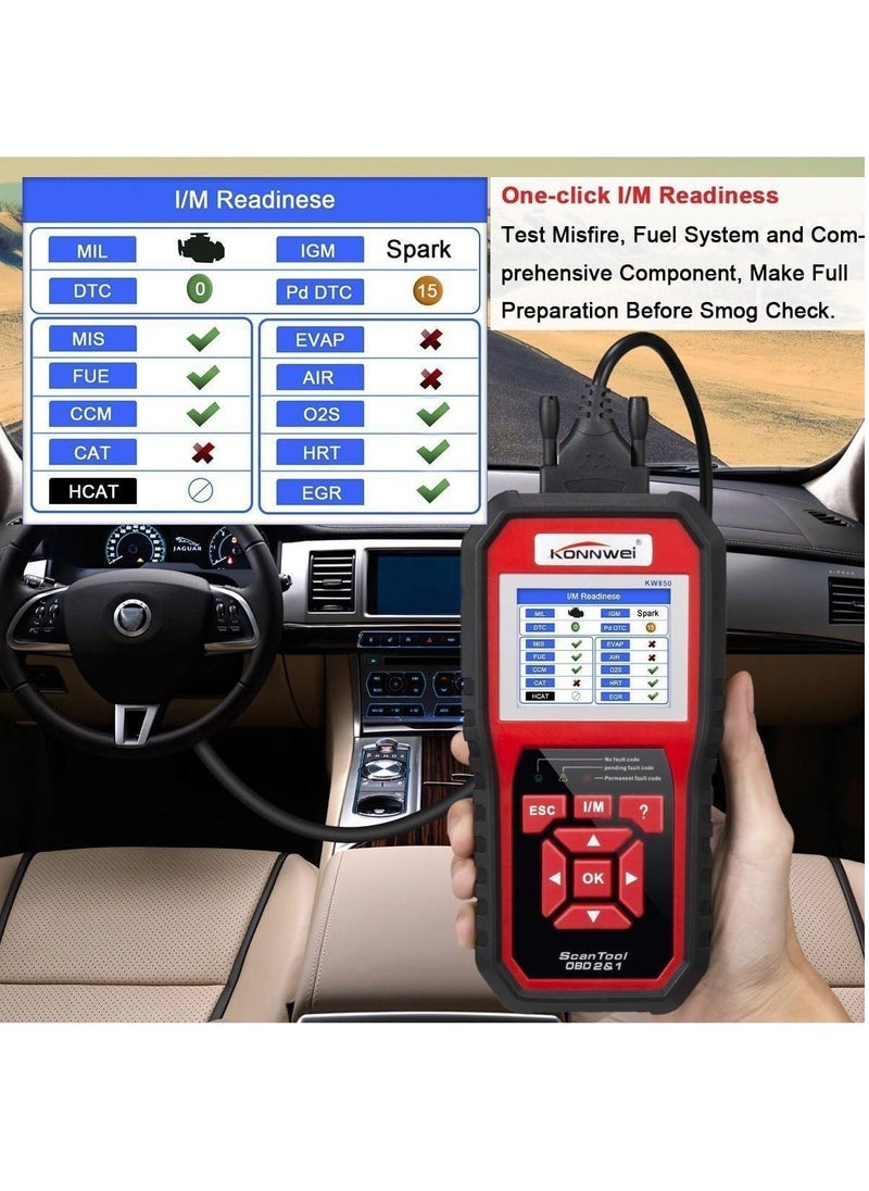 Konnwei - Universal Car Automotive Code Scanner Diagnostic Tool OBD II Auto Diagnostic Code Scanner - Image 1