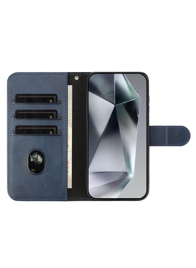 Case For iPhone 7 / 8 / SE 2022 Dual-Folded S-shape Leather Phone Case
