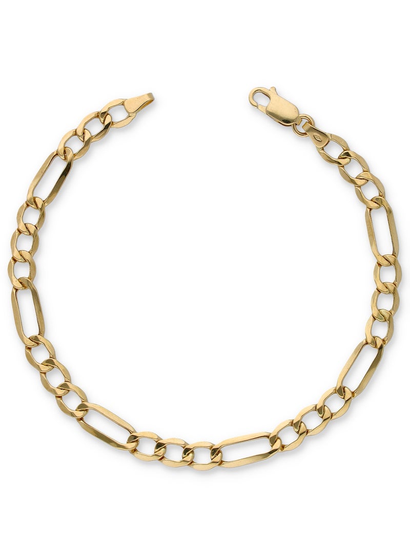 FK Jewellers Gold Figaro Bracelet 18KT - Image 1