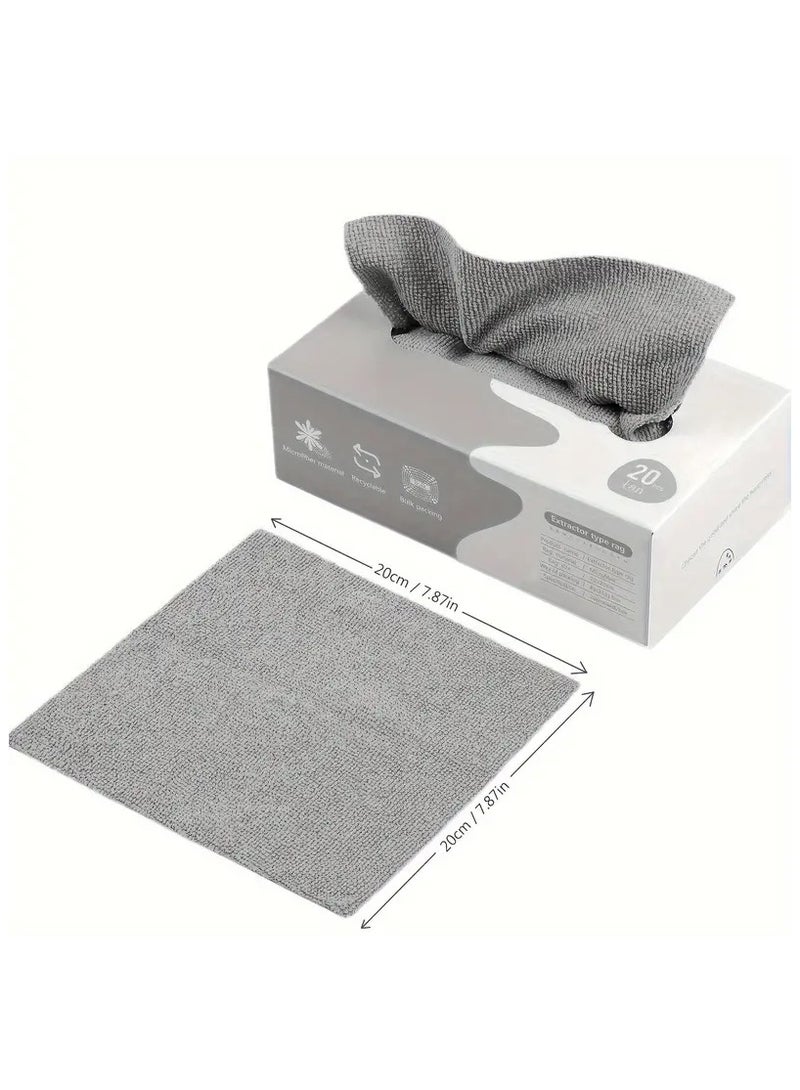 Box of 20 Reusable Microfiber Cleaning Cloths - Image 1