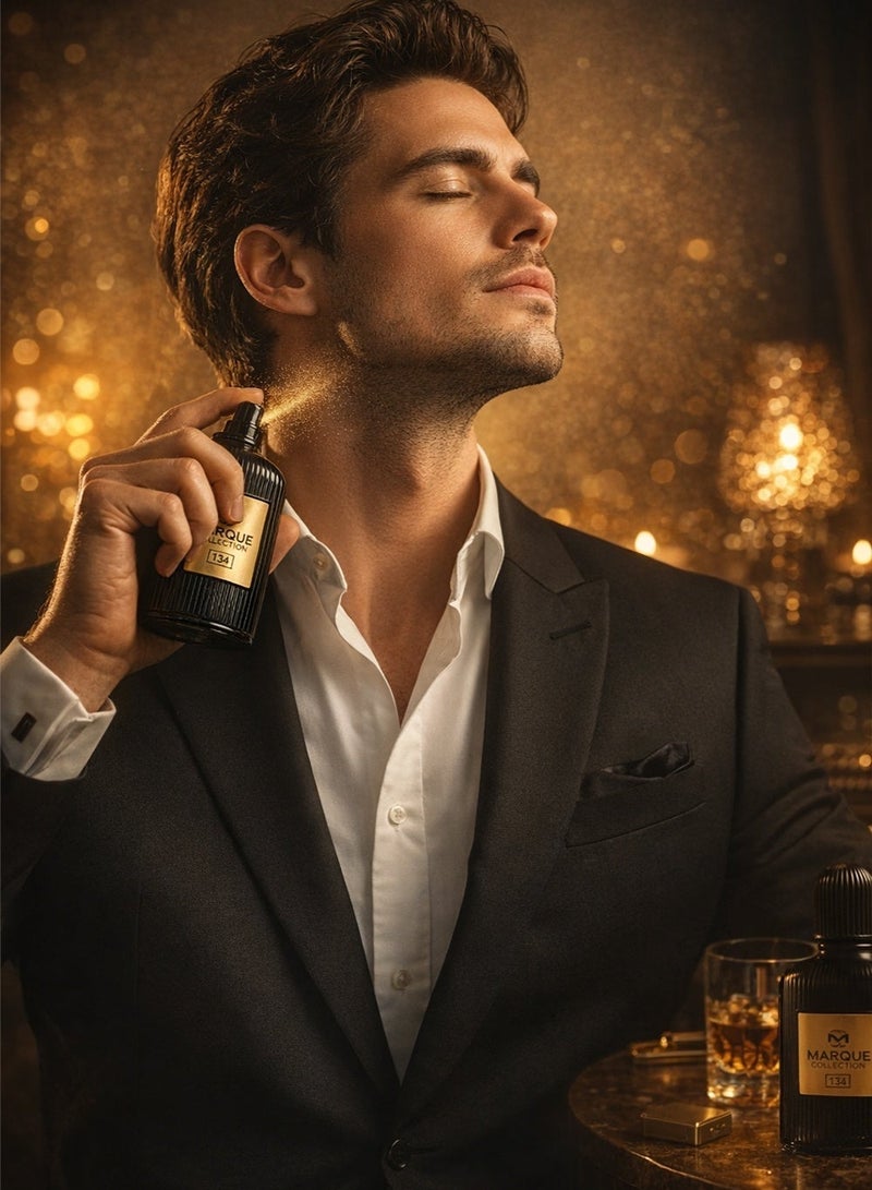 ماركيو كوليكشن عطر باتشولي للرجال - مجموعة مارك رقم ١٣٤ | عطر يدوم طويلًا | نفحات حلوة، ترابية، وشوكولاتة - ٢٥ مل - Image 3