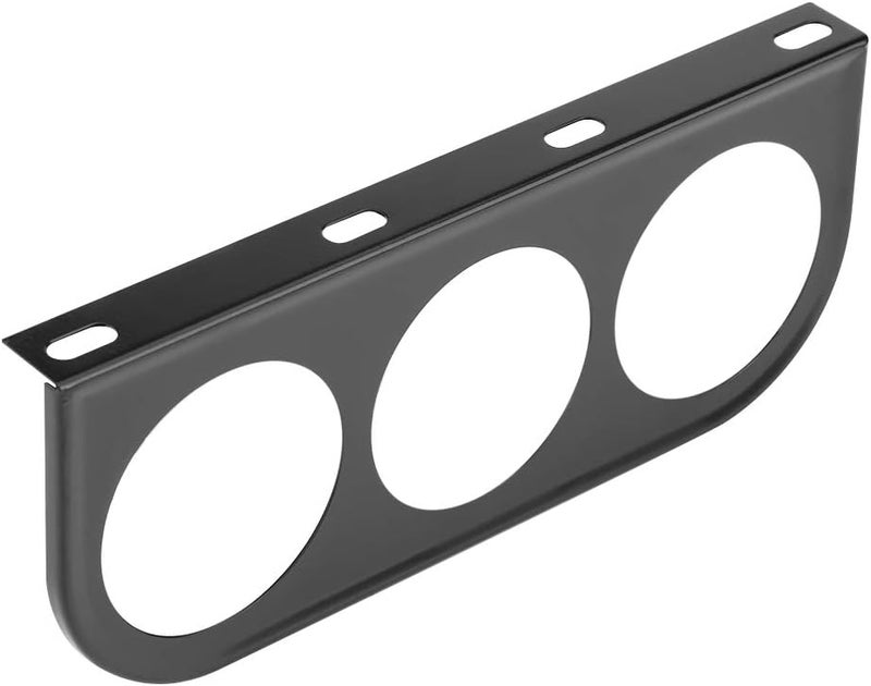 52mm 2 Inch Universal Gauge Holder Bracket, Multi Hole, Black, Plastic Construction - Durable and Reliable, Eye Level Mounting, Compatible with Auto, Truck, Boat, Motorcycle (Black) - Image 5
