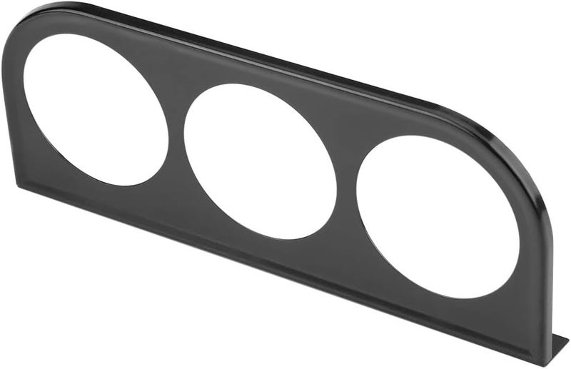 52mm 2 Inch Universal Gauge Holder Bracket, Multi Hole, Black, Plastic Construction - Durable and Reliable, Eye Level Mounting, Compatible with Auto, Truck, Boat, Motorcycle (Black) - Image 1