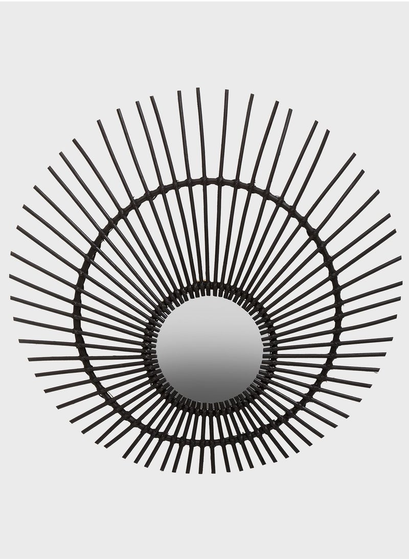 بريمير مرآة حائط رتان 80× 80 سم  - Image 1