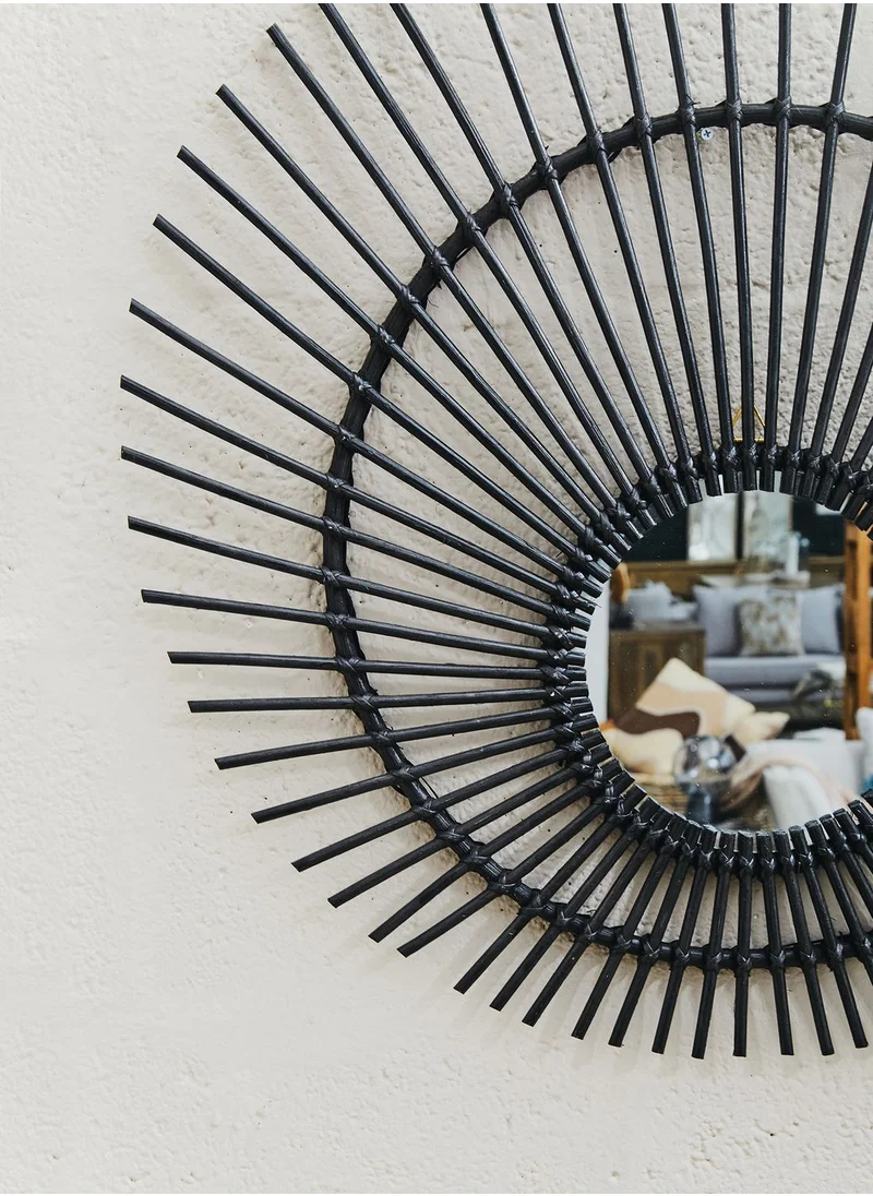 Premier Mataram Rattan Wall Mirror 80 X 80Cm