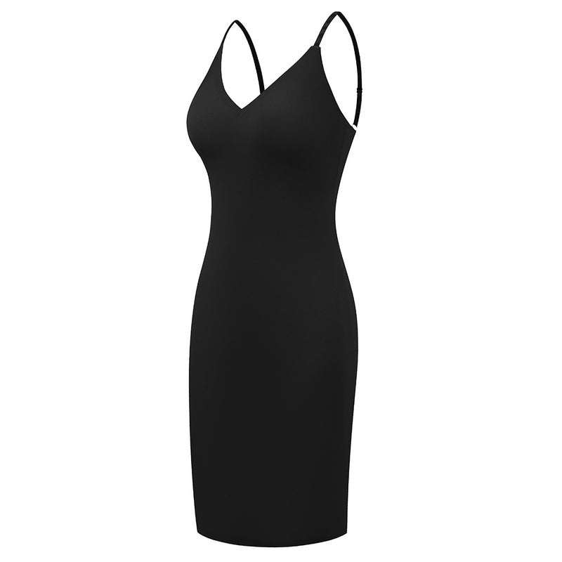 Zhanrun Specializes In Body Shaping Garments, Seamless Suspenders, V Neck, Light Shaping, Tummy Control, Butt-Covering Dress, Waist Tightening, Export - Image 1