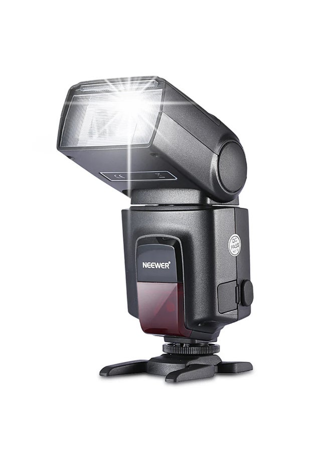 Neewer Universal Hot Shoe Camera Flash – Manual Speedlite with GN38, 8-Level Output, S1/S2 Optical Control, Compact On-Camera Flashlight for Canon Nikon Sony Panasonic Olympus Pentax  - Image 1