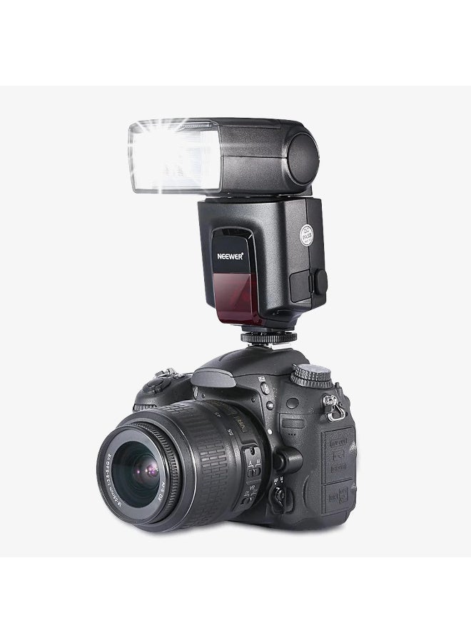 Neewer Universal Hot Shoe Camera Flash – Manual Speedlite with GN38, 8-Level Output, S1/S2 Optical Control, Compact On-Camera Flashlight for Canon Nikon Sony Panasonic Olympus Pentax  - Image 4