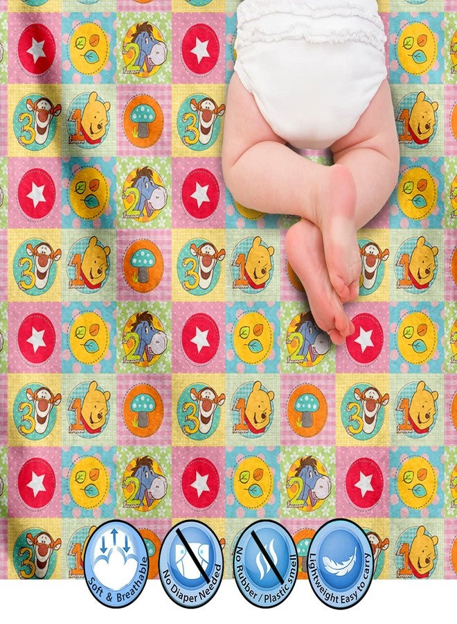 Sassoon Polyester Winnie The Pooh Printed Washable and Waterproof Large Size Dry Sheet/Bed Protector for Kids- Multi Colored (100 x 140 cm) - Image 4