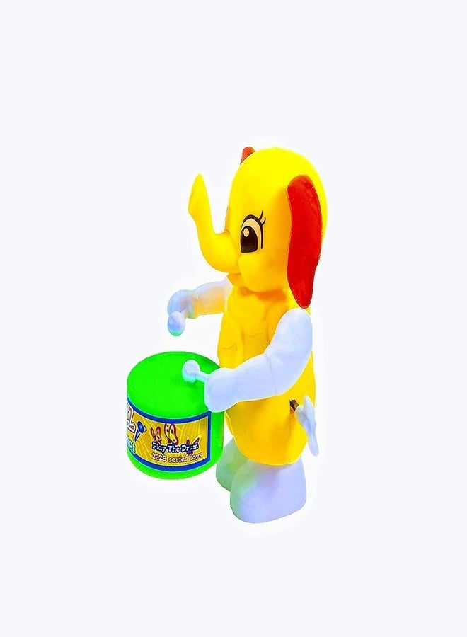 SHANVI Key-Operated Cute Drummer Toy for Toddler Kids Birthday Gift Birthday Return Gift Drumming and Dancing Action for Kids (ELE-1) - Image 2