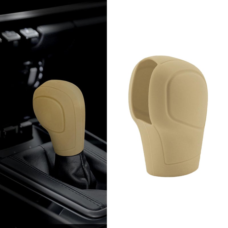 Zufoty Car Gear Shift Knob Cover, Gear Shift Knob Cover Car Protect Accessories, Car Shift Protector Cover Protector, Silicone Automatic Gear Shift Knob Cover Universal for Most Cars - Image 5