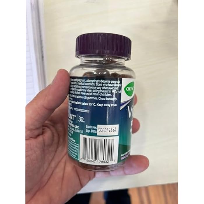 AXIV VroZzz Melatonin Sleep Aid Gummies, 10 mg Melatonin, with Chamomile, Lavender & Valerian Root, Supports Occasional Sleep, Wildberry Vanilla Flavor, 60 Gummies - Image 4