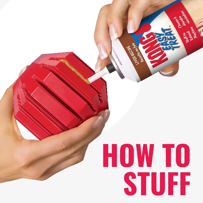 KONG Stuff-A-Ball Dog Toy - Durable Natural Rubber Treat Dispenser and Dental Cleaner for Large Dogs - Image 5