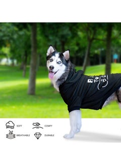 BINGPET BINGPET Dog Hoodies,Bad to The Bone Printed Soft & Warm Puppy Sweatshirt Hooded with Harness Hole,Cold Protective Winter Coats Warm Puppy Pet Dog Clothes for Small Medium Large Dogs  - Image 2
