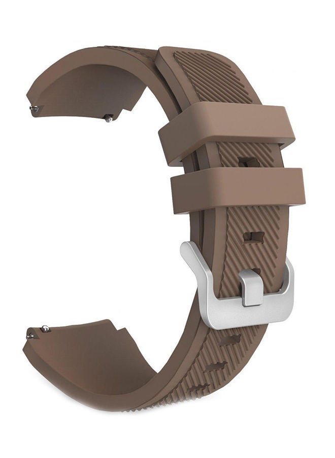 NIBEMINENT Replacement Watch Band For Samsung Gear S3 Brown - Image 1