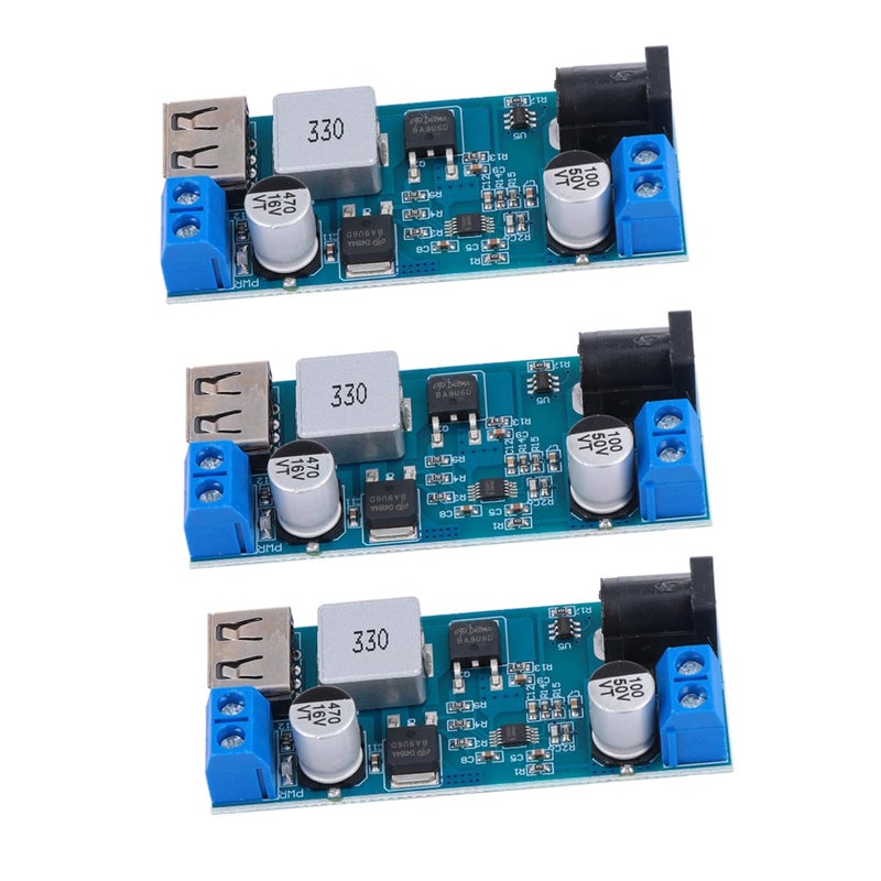 3 قطع وحدة تحويل DC DC من نوع Buck، 5 فولت 3 أمبير، ميكرو USB، مزود طاقة بخفض الجهد - Image 2