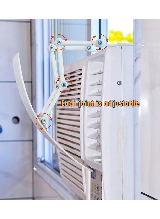 Generic - Window Air Conditioner Wind Deflector Adjustable Windshield Window Type Air Conditioner Wind Guide - Image 1