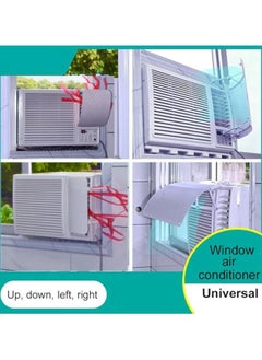 Generic Window Air Conditioner Wind Deflector Adjustable Windshield Window Type Air Conditioner Wind Guide  - Image 1