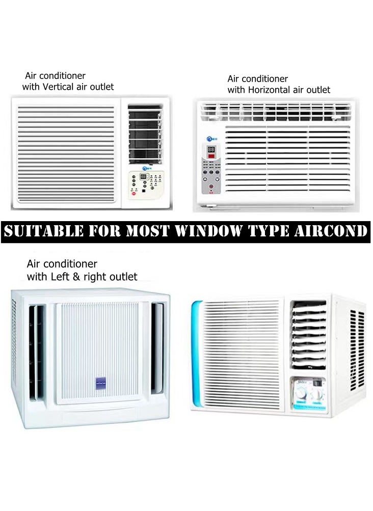 Generic - Window Air Conditioner Wind Deflector Adjustable Windshield Window Type Air Conditioner Wind Guide - Image 1